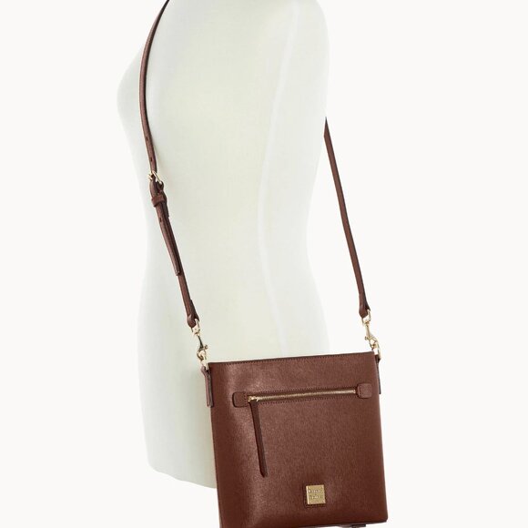 Dooney & Bourke Amber Colored Saffiano Zip Crossbody - Picture 3 of 16